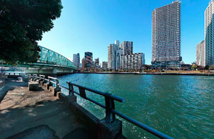 中の島公園相生橋下