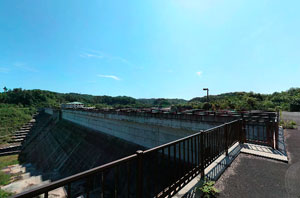 金沢調整池左岸下流