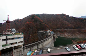 二瀬ダム堤体俯瞰
